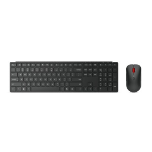 Set tastatura si mouse Lenovo Multi-Mode Pro Combo, Bluetooth 5.3, 2,4 GHz, negru