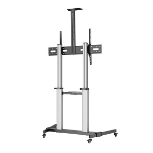 Stand TV mobil Serioux 44-610TW, dimensiuni 1292x717x2327mm, compatibiliate dimensiune ecran 60"-100", VESA: 200x200, 400x200, 300x300, 400x400, 600x400, 800x400, 800x600, 1000x600, greutate maximă suportata: 100 kg, interval de înclinare: +5°~-10°, - Img 3