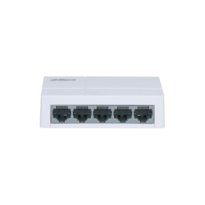 Switch Dahua 5 porturi, unmanaged, PFS3005-5ET-L, Interfata: 10/100 Mbps, Capacitate switch: 1 Gbit, Packet Forwarding Rate 0.744Mpps, Greutate: 120g, Dimensiuni: 86.4 mm × 52.0 mm × 23.0 mm.