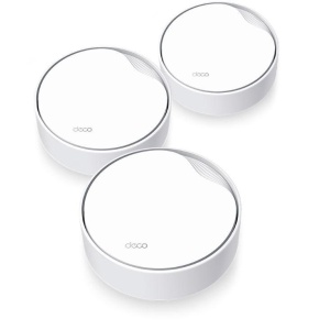 TP-Link AX3000 whole home mesh Wi-Fi 6 System, Deco X50-POE(3-pack); Dual- Band, Standarde Wireless: IEEE 802.11ax/ac/n/a 5 GHz, IEEE 802.11ax/n/b/g 2.4 GHz ,viteza wireless: 5 GHz: 2402 Mbps, 2.4 GHz: 574 Mbps, 2 x antene interne, 2×2 MU-MIMO, Mod