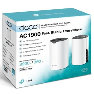 TP-Link Sistem Mesh Wi-Fi pentru întreaga casă AC1900, DECO S7(2- PACK);WI-FI 5, Standarde wireless: IEEE 802.11ac/n/a 5 GHz, IEEE 802.11n/b/g 2.4 GHz, viteza wireless: 5 GHz: 1300 Mbps, 2.4 GHz: 600 Mbps, 3 x antene interne, MU-MIMO, Mod Router, Mod - Img 2