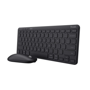 Trust Kit Wireless keyboard+mouse Lyra, mouse optic, rezolutie maxima 1200 DPI, conectivitate wireless, intefata USB-C, USB-A, negru - Img 3