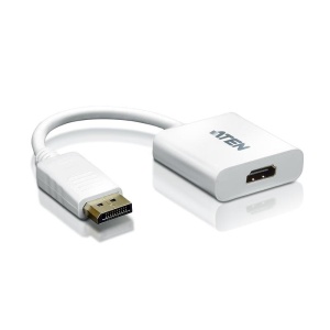 Adaptor ATEN VC985-AT. Conector 1: DisplayPort, Conector 2: HDMI, Conector 1 gen: Tată. Greutate: 35 g, Lățime: 45 mm, Adâncime: 180 mm. Lăţime de ambalaj: 19 mm, Adâncimea de ambalaj: 120 mm, Înălţime de ambalaj: 212 mm. Cantitate per ambalaj: 1 buc..