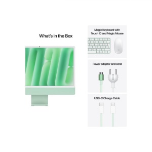 Apple iMAC 24" Retina 4.5k/ Apple M4 (CPU 10-core, GPU 10-core, Neural Engine16-core)/16GB/512GB - Green - INT KB (2024) - Img 4