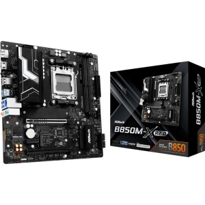 Asrock B850M-X R2.0. Processor manufacturer: AMD, Processor socket: Socket AM5, Compatible processor series: AMD Ryzen 7000 Series, AMD Ryzen 8000 Series, AMD Ryzen 9000 Series. Supported memory types: DDR5-SDRAM, Maximum internal memory: 128 GB, Memory