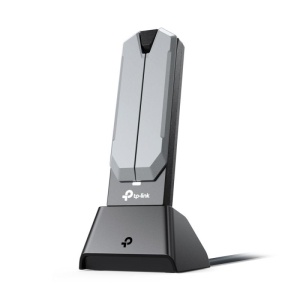 BE6500 High Gain Tri-Band Wi-Fi 7 USB Adapter SPEED: 2882 Mbps at 6 GHz + 2882 Mbps at 5 GHz + 688 Mbps at 2.4 GHz SPEC: 2× High Gain External Antennas, USB 3.0, Cradle with Extension Cable FEATURE: Wi-Fi 7, MU-MIMO, OFDMA, HE160, WPA3, MLO, 4K QAM - Img 2