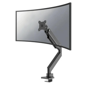 Brat monitor Neomounts NM-D775BLACKPLUS; pentru display-uri cu diagonale 10"-49", sistem de prindere VESA 75x75~100x100, greutate maxima suportata 18kg, full motion, tilt +45°, swivel 180°, rotate 360°; inaltime reglabila manual 270-600mm; culoare negru.