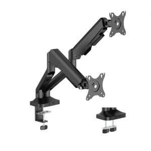 Brat monitor Serioux, tehnologie arc cu gaz, compatibilitate ecran 17"-35", greutate maxima suportata(per ecran) 2~12kg. VESA/;75x75,100x100 Tilt Range +90°~-90° Swivel Range +90°~-90° - Img 4