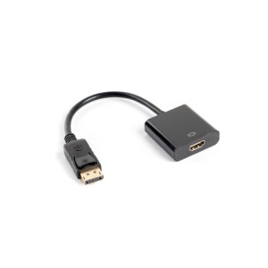 Cablu adaptor DisplayPort(M) 1.2 HDMI(F) 10 cm negru