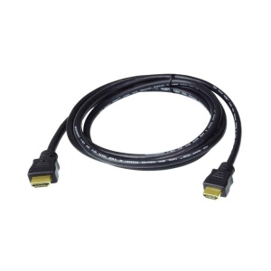 Cablu HDMI 2.0 4K60 ATEN 2L-7D03H. Lungime cablu: 3 m, Conector 1: HDMI Tip A (Standard), Conector 1 gen: Tată, Conector 2: HDMI Tip A (Standard), Conector 2 genuri: Tată, Placare contacte conectori: De aur, 3D, Culoarea produsului: Negru