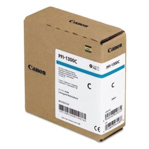 Cartus cerneala Canon PFI-1300C, cyan, capacitate 330ml, pentru Canon imagePROGRAF, PRO-2000, PRO-4000, PRO-4000, PRO-6000S.