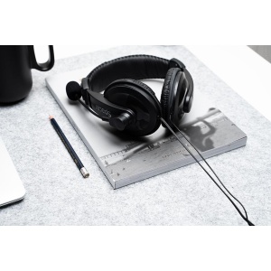 Casti cu micr. Spacer, cu fir, multimedia, 2x Jack 3.mm, microfon pe brat, driver 40mm, 20Hz-20000Hz, 2m, negru - Img 3