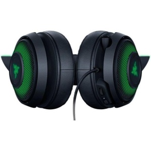 Casti Razer Kraken Kitty V2 Pro USB-A, senzitivitate 96 dB SPL / mW @ 1kHz by HATS si senzitivitate microfon -42 dB, frecventa raspuns 20Hz-20kHz, frecventa raspuns microfon 100Hz-10kHz impedanta 32 Ω (1 kHz), lungime cablu 2m, negru - Img 3