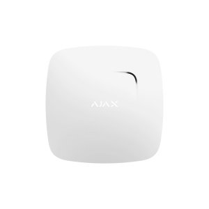Detector Wireless de fum și temperatură Ajax FireProtect, alb