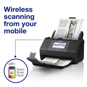 EPSON WORKFORCE ES-590W A4 SCANNER, Format A4, Scanner CIS, Sursa lumina LED, Rezolutie: 600 x 600 DPI, Senzor ultrasonic, Touchscreen 10.9cm, Viteza scanare: 45ppm, Capacitate : 100 coli, Volum zilnic:5000 pagini, Duplex single pass, Interfata: USB, - Img 4