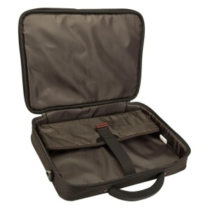 Geanta laptop Targus Classic+ Clamshell, pentru laptopuri de 15.6", dimensiuni: 42 x 8 x 38cm, dimensiuni compartiment laptop: 38.7 x 2.5 x 26.5 cm, greutate 0.68 kg, negru/rosu - Img 3