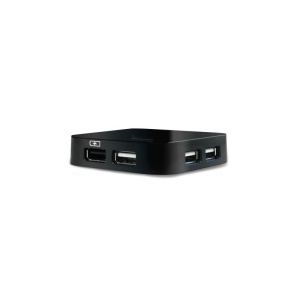Hub USB D-Link DUB-H4, 4 porturi USB 2.0, negru - Img 2