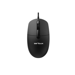 Kit Serioux cu fir, Tastatura: interfata USB, 104 taste, material ABS, US layout, lungime cablu 1.5m PVC, dimensiuni 440*159*25mm, negru, Mouse: interfata USB, 6 butoane, polling rate 125 Hz, rezolutie DPI 800-1200-1600DPI, lungime cablu 1.5m PVC, - Img 7