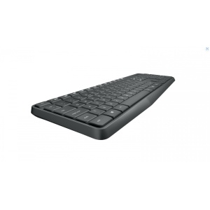 Kit Tastatura + mouse wireless Logitech MK235, interfata USB, distanta de operare pana la 10m, 100 taste, rezolutie mosue 1000 DPI, gri - Img 2