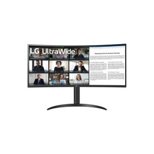 Monitor LG 34" 34WR55QK-B.AEU, Curvature: 1800R, Diagonal (inch): 34, Diagonal (cm): 86, Aspect ratio: 21:9, Panel: VA, Resolution: 3440x1440, Refresh Rate: 100Hz, Response time GtG: 5ms, Brightness (max): 300 cd/m², Contrast (static) : 3000:1, Viewing