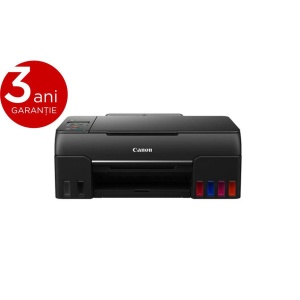 Multifunctional inkjet color CISS Canon Pixma G640, dimensiune A4,viteza 3.9 ppm alb-negru, rezolutie 4800x1200dpi, alimentare hartie 100coli, Scanner CIS, rezolutie scanare:600 x 1200, 99 copii max, zoom:25%-400%, format hartie: A4, A5,B5, interfata:
