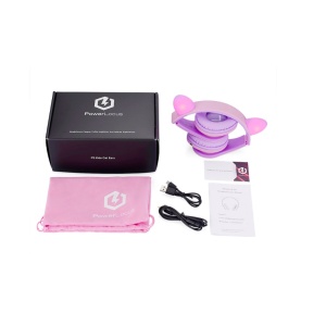 PowerLocus Casti pentru copii wireless Kids Cat Ears Purple/Pink - Img 4