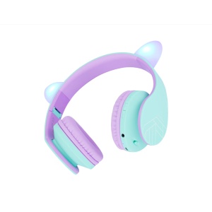 PowerLocus Casti pentru copii wireless KidsCats Purple/Teal - Img 2