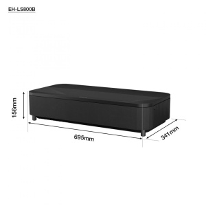 Proiector Epson EH-LS800B, 3LCD, 4.000 lumeni, 4K PRO-UHD, 16:9, 2.500.000:1, laser 20.000 ore, HDR10, HLG, zoom 1- 2,5, dimensiune maxima imagine 150", 3* USB 2.0-A, USB 2.0 Type B (Service Only), Wireless LAN IEEE 802.11a/b/g/n/ac, Jack plug out, - Img 2