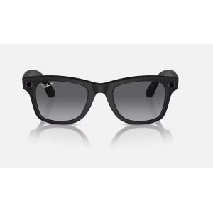Ray-Ban Meta Wayfarer AI Glasses Matte Black/Polar Gradient Graphite