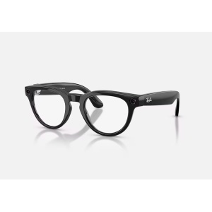 RayBan Meta HEADLINER LowBridgeFit Shinny Black - Sapphire Transitions® Gen2