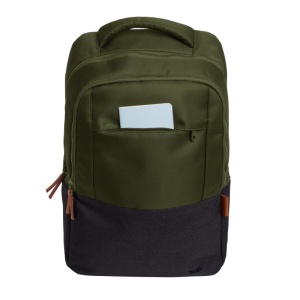 Rucsac laptop Trust Lisboa pentru laptop-uri cu diagonala de 16", material POM, RPET Polyester, RPET twill polyester, volum 23 L, verde