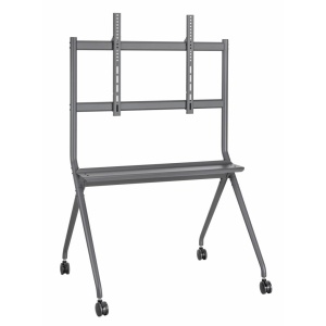 Stand TV mobil Serioux TV15068FW, compatibilitate dimensiune ecran 50"-86, dimensiuni 1067x801x1725mm, VESA: 200x200, 300x200, 400x200, 300x300, 400x300, 400x400, 600x400, 800x400, 600x600, 800x600, greutate maxima suportata 120 kg, tv reglabil in - Img 1