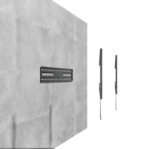 Suport perete TV Serioux 37-86" Fix 75kg Profil 24mm Material: Otel Finisarea suprafeței: vopsea electrostatica Dimensiune ecran: 37"-86" Compatibilitate VESA: 75x75, 100x100, 100x150, 150x100, 100x200, 200x100, 150x150, 200x200, 200x300, 300x200, - Img 6