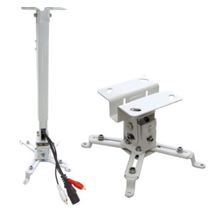 Suport videoproiector tavan EATV2, alb, reglabil, 43-65 cm - Img 1