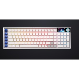 Tastatura Mecanica Gaming Corsair VANGUARD AIR 99 WH, RGB, Wireless, Alb