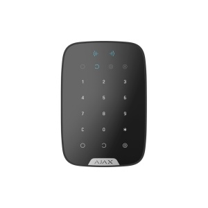 Tastatura Wireless cu cititor de carduri, AJAX Keypad Plus, negru