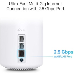 TP-Link AX6000 whole home mesh Wi-Fi 6 System, Deco X80(3-pack); Dual- Band, Standarde Wireless: IEEE 802.11ax/ac/n/a 5 GHz, IEEE 802.11ax/n/b/g 2.4 GHz, viteza wireless: 5 GHz: 4804 Mbps, 2.4 GHz: 1148 Mbps, Locuințe cu 4-7+ camere, 4×4 MU-MIMO, - Img 4