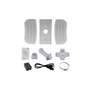 Ubiquiti Networks LiteBeam M5 with InnerFeed Technology, 125 mph / 200 km/h, 39.76 lbf @ 125 mph / 176.86 N @ 200 km/h, Outdoor UV stabilized plastic, 24 V, 0.2 A PoE adapter (included), 1 x 10/100 Ethernet port, 5150 - 5875 MHz, 14.25 x 10.51 x 7.24" / - Img 2
