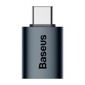 Adaptor Baseus Ingenuity Series Mini OTG, USB Type-C (T) to USB 3.1 (M), corp metalic, negru - Img 2