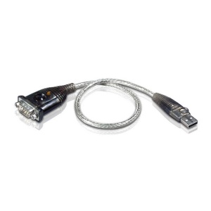 Adaptor USB to RS-232 Aten UC232A-AT. Culoarea produsului: Din oţel inoxidabil, Transparente, Negru, Lungime cablu: 0,35 m, Conector 1: USB Tip-A. Cantitate per ambalaj: 1 buc., Lăţime de ambalaj: 42 mm, Adâncimea de ambalaj: 124 mm. Greutate: 36 g.