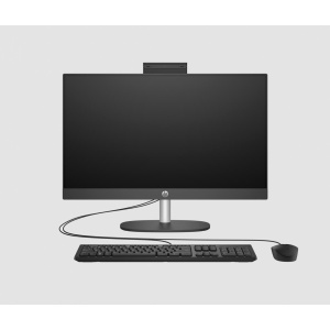 All-in-One HP ProOne 240 G10 23.8 inch Non-Touch IPS FHD cu procesor Intel Core i3-N300, video Integrat Intel Iris Xe Graphics, RAM 8GB, SSD 256GB, Fixed Stand, HP 125 White Wired Keyboard, HP 125 White Wired Mouse,, Shell White, greutate 5.37 Kg, Free