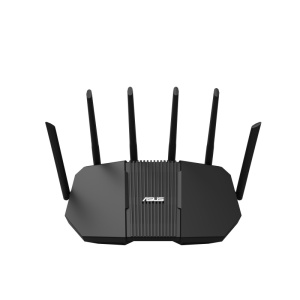 ASUS RT-BE90U BE9400 AiMesh. WAN connection type: RJ-45. Wi-Fi band: Tri-band (2.4 GHz / 5 GHz / 6 GHz), Top Wi-Fi standard: Wi-Fi 7 (802.11be), WLAN data transfer rate (max): 9400 Mbit/s. Ethernet LAN interface type: 2.5 Gigabit Ethernet, Ethernet LAN