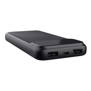 Baterie externa Trust Avala, capacitate 10.000mAh, 3 porturi, timp reincarcare 6 ore, negru