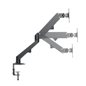Brat de birou pentru monitor Neomounts, poate sustine un monitor cu diagonala display 17-27", suporta pana la 7kg, full motion, +90°, -45° inclinatie, +90°, -90° swivel, +180°, -180° rotatie, VESA min 75x75, VESA max 100x100,reglabil pe inaltime: - Img 4