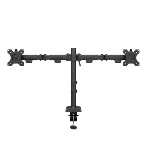 Brat dublu monitor Neomounts DS60-600BL2; pentru display-uri cu diagonale 10"-32", sistem de prindere VESA 75x75~100x100, greutate maxima suportata 8 - per ecrankg, full motion, tilt +45°, swivel 90°, rotate 180°, distanta fata de perete 99-459mm; - Img 3