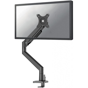 Brat pentru monitor Neomounts, tip full motion, pentru display-uri cu diagonale 17"-35", sistem de prindere VESA 75x75~100x100mm, greutate maxima suportata 9kg pentru ecranele plate si 8kg pentru ecranele curbate, tilt +45°, -45°, swivel +45°, -45°, - Img 1