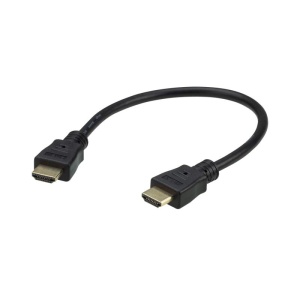 Cablu ATEN 2L-7DA3H. Lungime cablu: 0,3 m, Conector 1: HDMI Tip A (Standard), Conector 1 gen: Tată, Conector 2: HDMI Tip A (Standard), Conector 2 genuri: Tată, Placare contacte conectori: De aur, 3D, Culoarea produsului: Negru, De aur