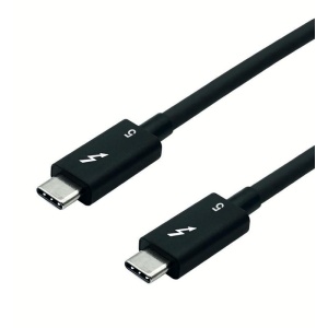 Cablu Thunderbolt 5 (USB type C) pasiv 8K60Hz 80Gbit/s 240W T-T 1m Negru, Roline