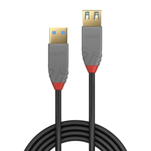 Cablu transfer Lindy LY-36760, USB 3.2 Type A, 0.5m, Anthra Line - Img 2