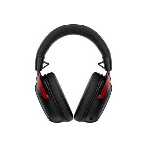 Casti gaming HyperX Cloud III S Black-Red, autonomie pana la 120 ore, timp incarcare 5 ore, DTS Headphone:X Spatial Audio, drivere 53mm, microfon detasabil cu metal mesh, noise cancelling si indicator LED, jack 3,5mm/USB-C/USB-A, cupe cu spuma cu - Img 2